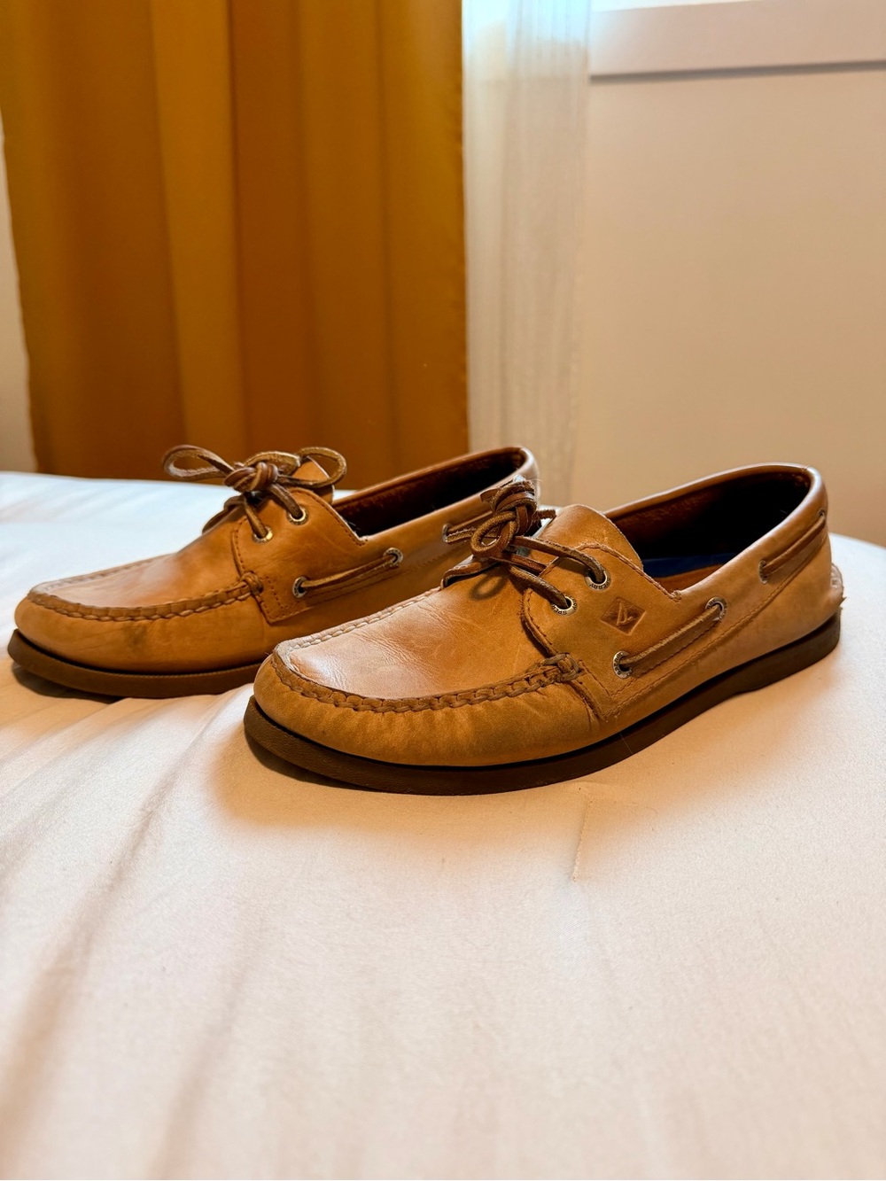 Sperry Boat Shoes Tan Leather US 9.5